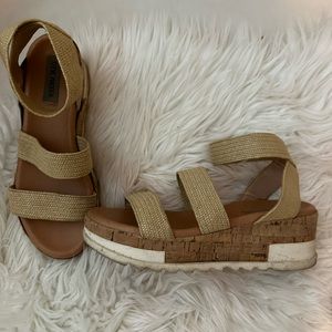 Steve Madden Bandi Sandal with raffia strap